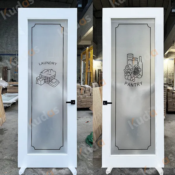 نوافذ وأبواب من الألومنيوم باب زجاجي من الألومنيوم للغسيل