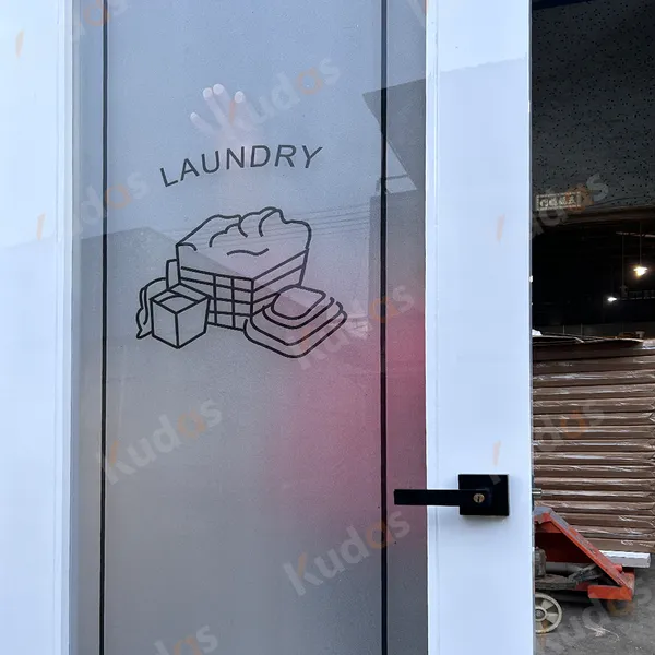 نوافذ وأبواب من الألومنيوم باب زجاجي من الألومنيوم للغسيل