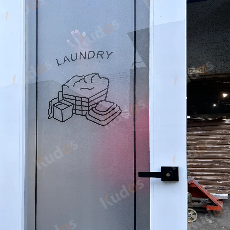 نوافذ وأبواب من الألومنيوم باب زجاجي من الألومنيوم للغسيل