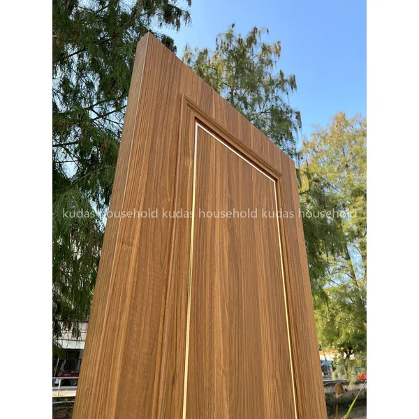 سطح اللوحة الداخلية باب خشبي صلب من الخشب للمشروع