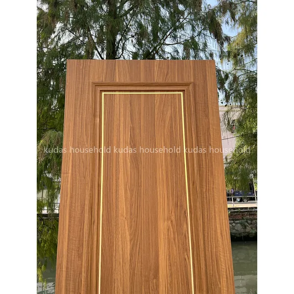 سطح اللوحة الداخلية باب خشبي صلب من الخشب للمشروع