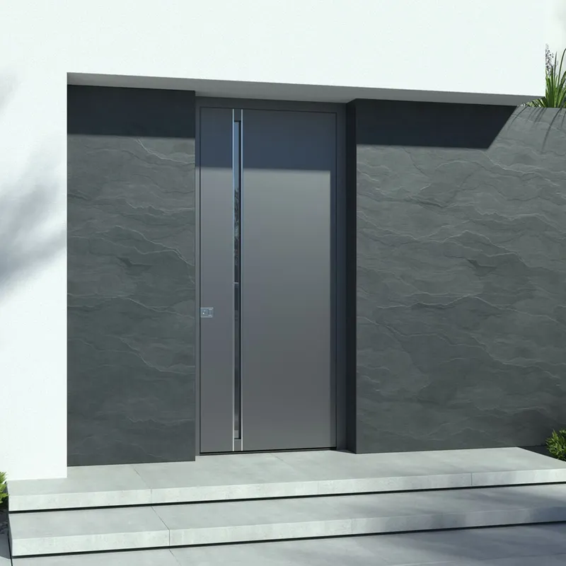 Exterior front entry doors pivot metal doors exterior steel door