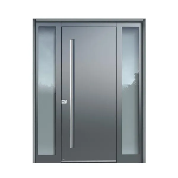 Exterior front entry doors pivot metal doors exterior steel door