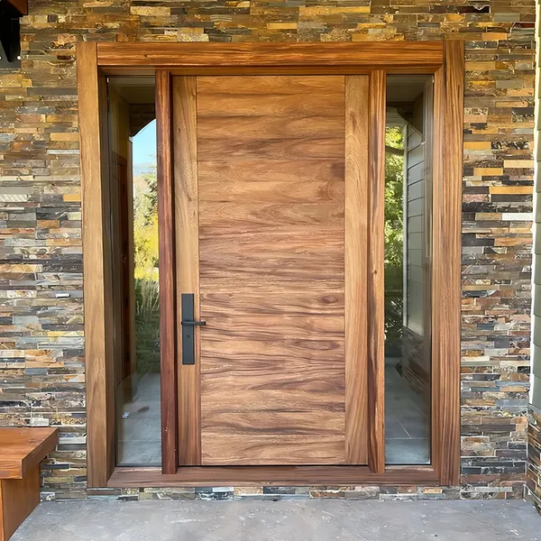 مدخل المدخل الأمامي المعدني الصلب الحديث تصميم البوابة الرئيسية الباب المحوري