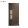 أبواب رئيسية لفيلا الفندق مدخل خارجي باب خشبي فولاذي