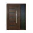 المدخل الخارجي الأمامي باب فولاذي رئيسي من الخشب الصلب