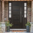 المدخل الخارجي الأمامي باب فولاذي رئيسي من الخشب الصلب