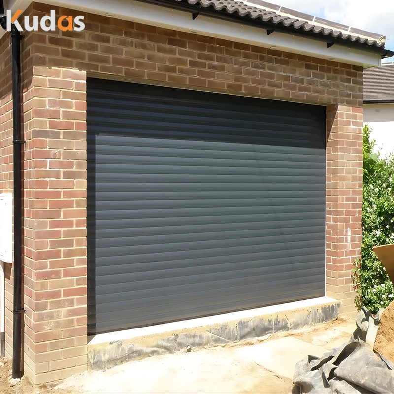 Black Color Mirror Design Sectional Aluminum Automatic Garage Doors