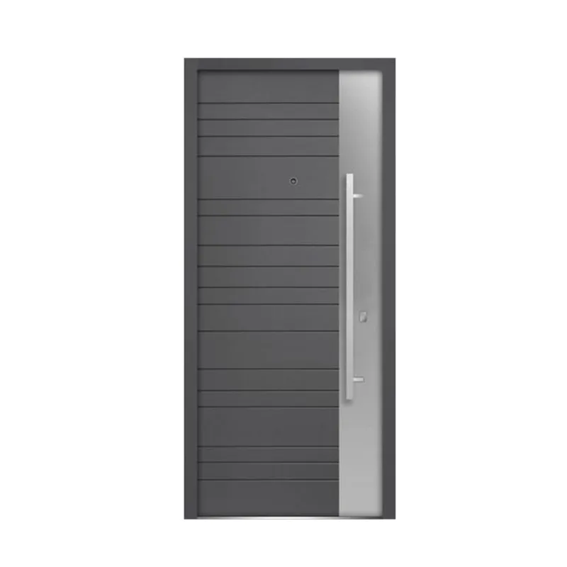 باب المدخل مقاوم للماء باب أمان خشبي من الصلب للمنزل