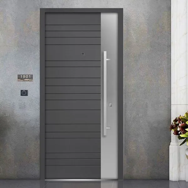 باب المدخل مقاوم للماء باب أمان خشبي من الصلب للمنزل