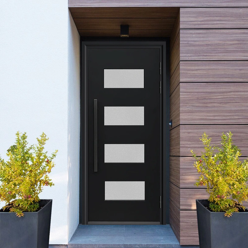 أبواب أمامية للمدخل من المعدن المعدني الخارجي السكني