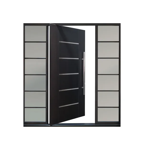 أبواب دخول أمامية خارجية للفيلا الحديثة أبواب معدنية محورية باب فولاذي خارجي