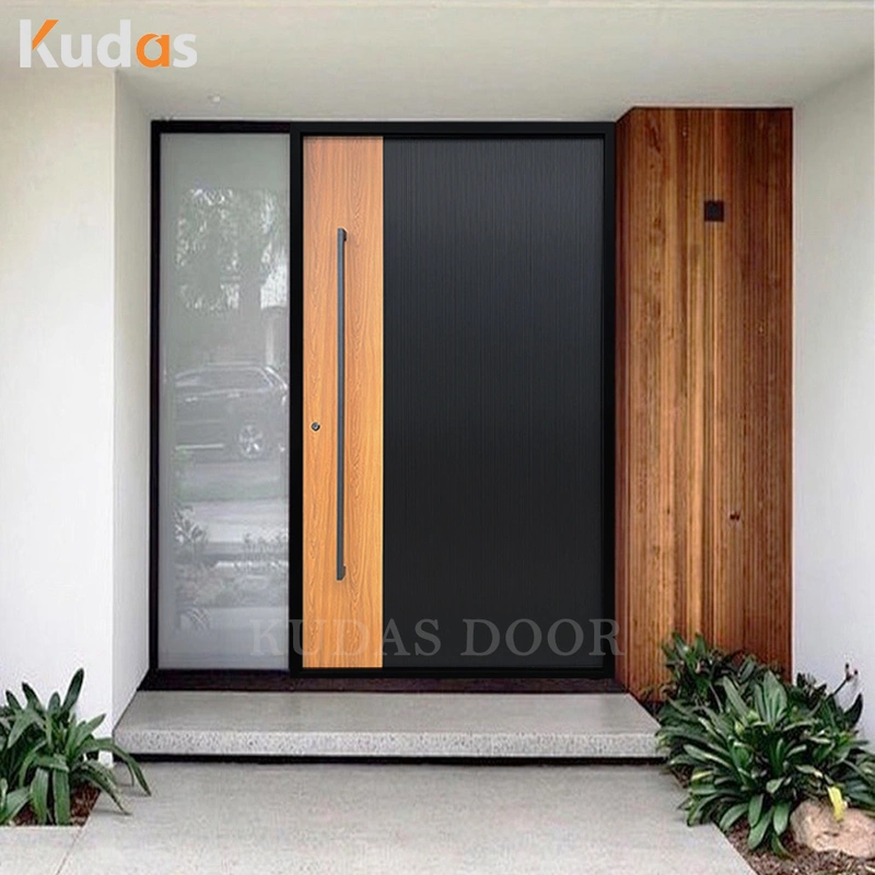 Aluminum Modern Exterior Entrance Stainless Steel Front Entry Doors