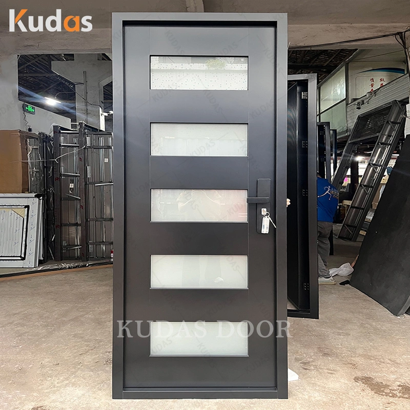 Exterior Modern Entry Stainless Steel Front Swing Entrance Door
