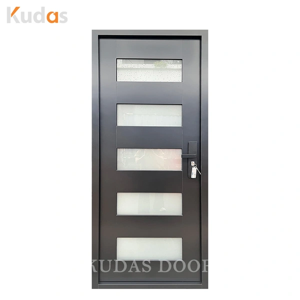 Exterior Modern Entry Stainless Steel Front Swing Entrance Door