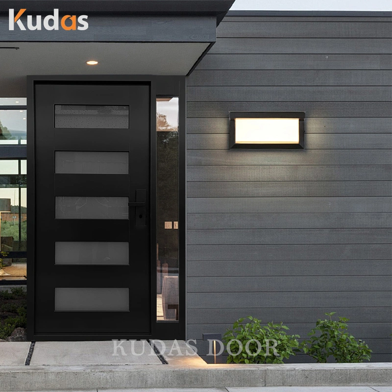 Exterior Modern Entry Stainless Steel Front Swing Entrance Door