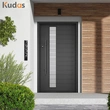 Exterior Steel Wooden Entry Security Door For Villa Main Entrance