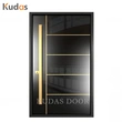 Mirror Design Enamel Painting Steel Security Door Exterior for Home