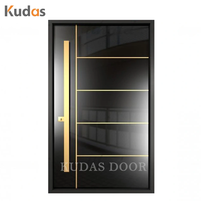 Mirror Design Enamel Painting Steel Security Door Exterior for Home