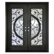 Factory Manufacture Exterior Rustic Wrought Iron Front Door