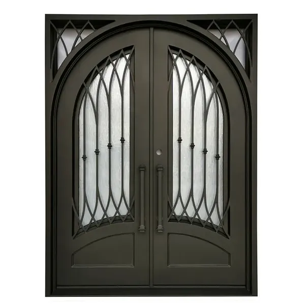 Villa House Main Gate High Quality Front Wrought Prices Cast Iron Door