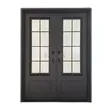 Security swing entrance iron gate exterior wrought iron french door