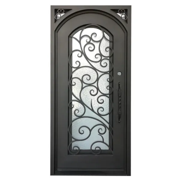 Front Glass Door Outdoor Villa Doors Windows Wrought Iron Door