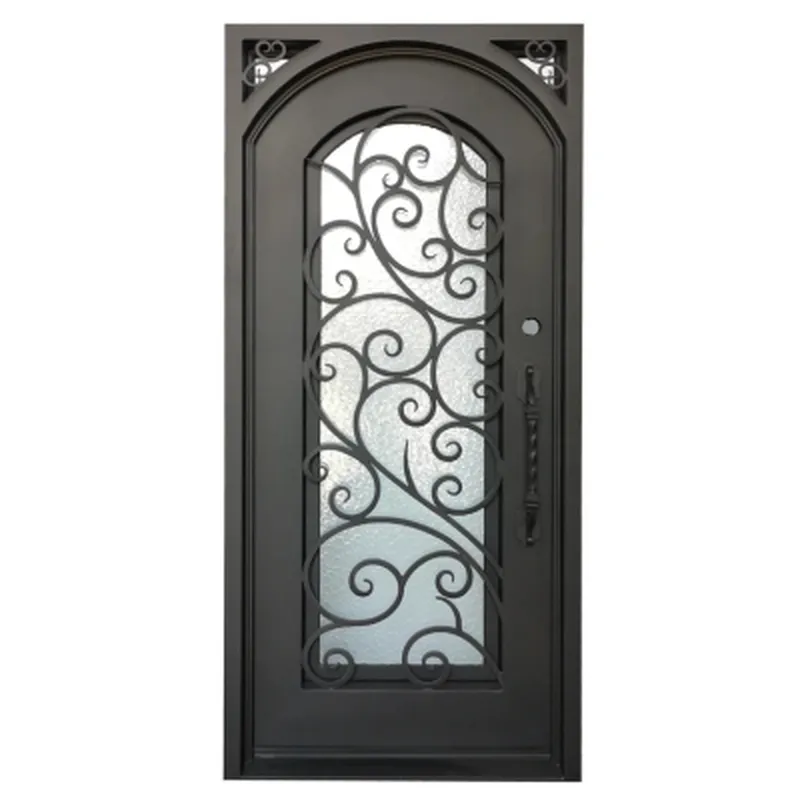 Front Glass Door Outdoor Villa Doors Windows Wrought Iron Door