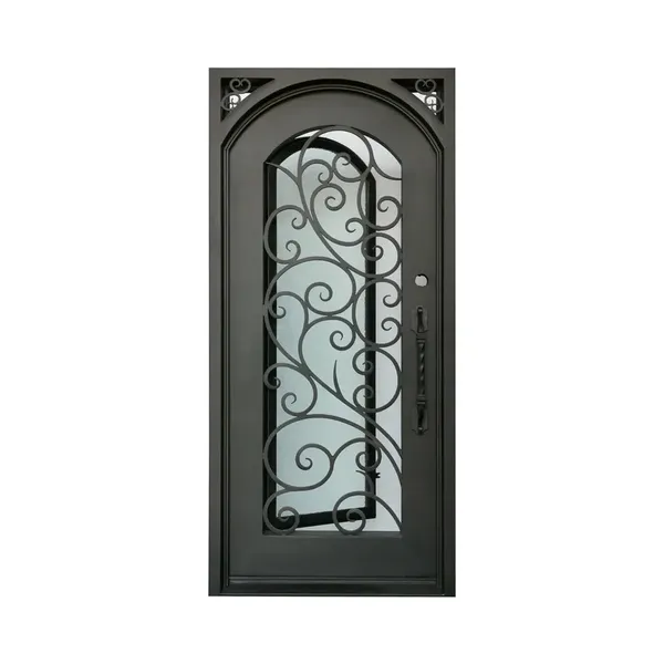 Front Glass Door Outdoor Villa Doors Windows Wrought Iron Door