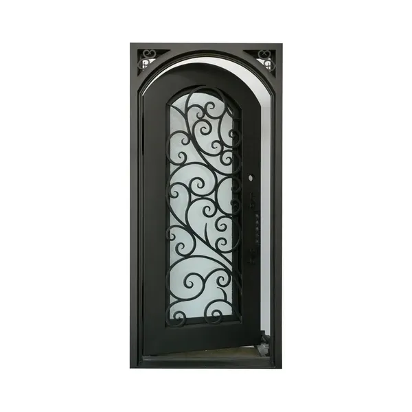 Front Glass Door Outdoor Villa Doors Windows Wrought Iron Door
