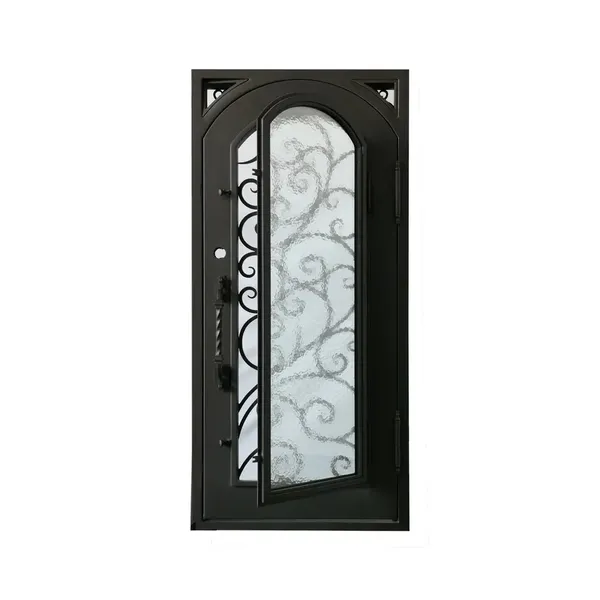 Front Glass Door Outdoor Villa Doors Windows Wrought Iron Door