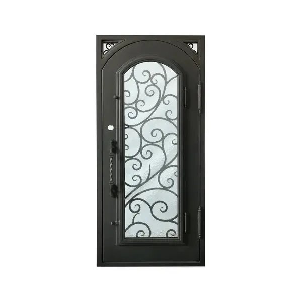 Front Glass Door Outdoor Villa Doors Windows Wrought Iron Door