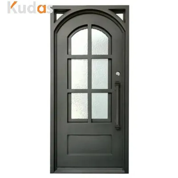 French craft iron door security front yard exterior door