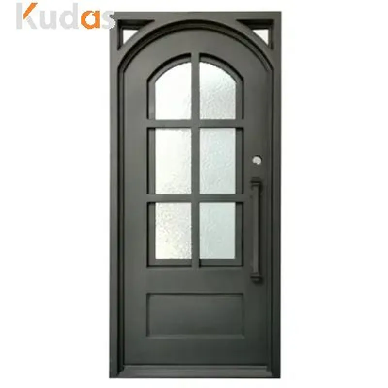 French craft iron door security front yard exterior door