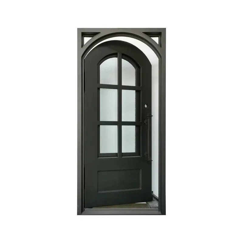 French craft iron door security front yard exterior door