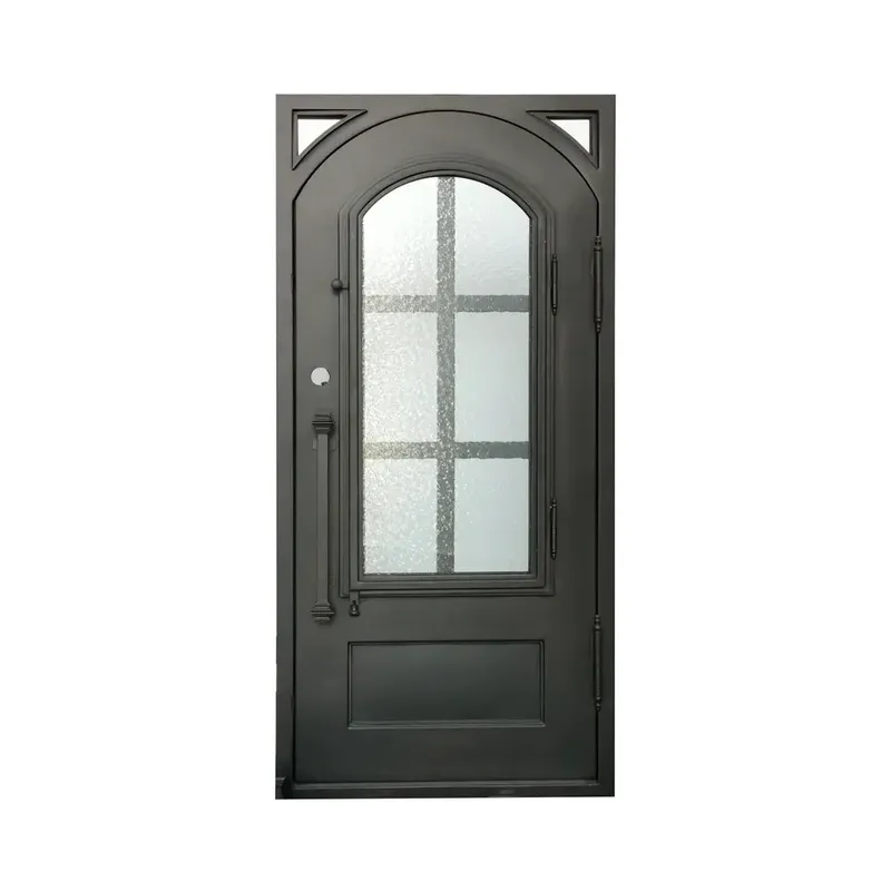 French craft iron door security front yard exterior door