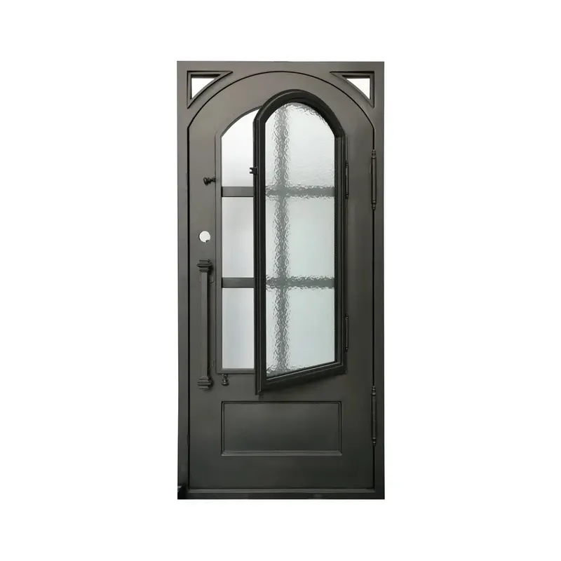 French craft iron door security front yard exterior door