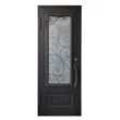 European Main Security Front Entrance Gate Double Wrought Iron Doors