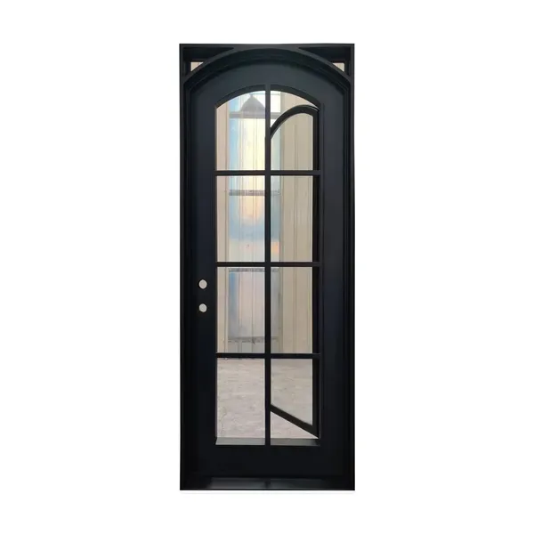 Main Entrance Modern Custom Wrought Iron Prehung Front Entry Door