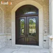 Customized Front Exterior Swing Door Wooden Doors with Sealing Strips