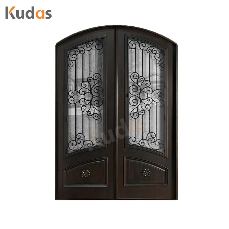 Houses Exterior Front Doors Glass Wood Entry Double Main Wooden Door