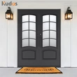 Home Wrought Iron Steel Metal Entry Double Cast Iron Door