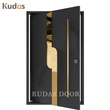 Front Cast Aluminum Metal Safety Security Steel Wooden Door