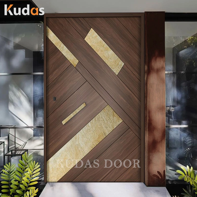 Luxury Solid Timber Main Front Pivot Porta Entry Wooden Pivot Door
