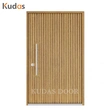 Waterproof Exterior Front Entrance American Oak Solid Wooden Pivot Entry Door