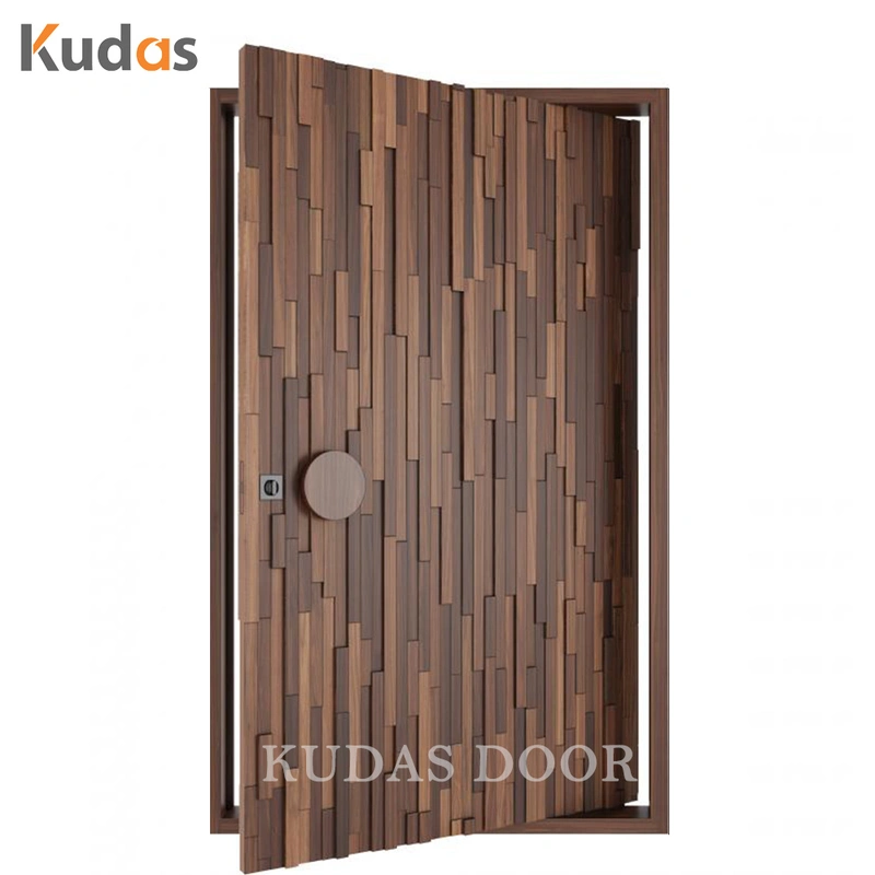 Front Luxury Exterior Mahogany Wood Doors Main Entrance Wooden Door
