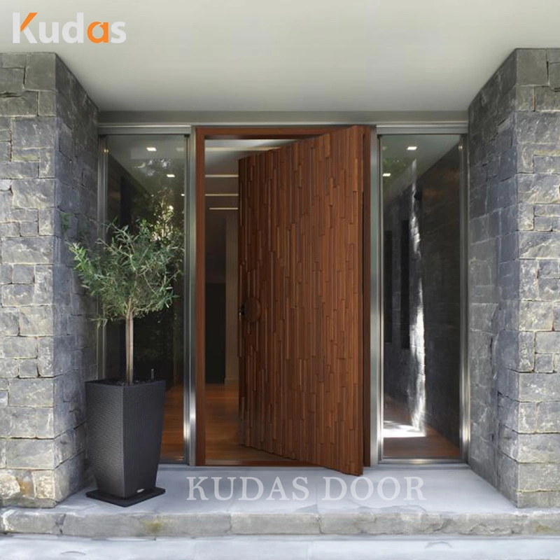 Front Luxury Exterior Mahogany Wood Doors Main Entrance Wooden Door