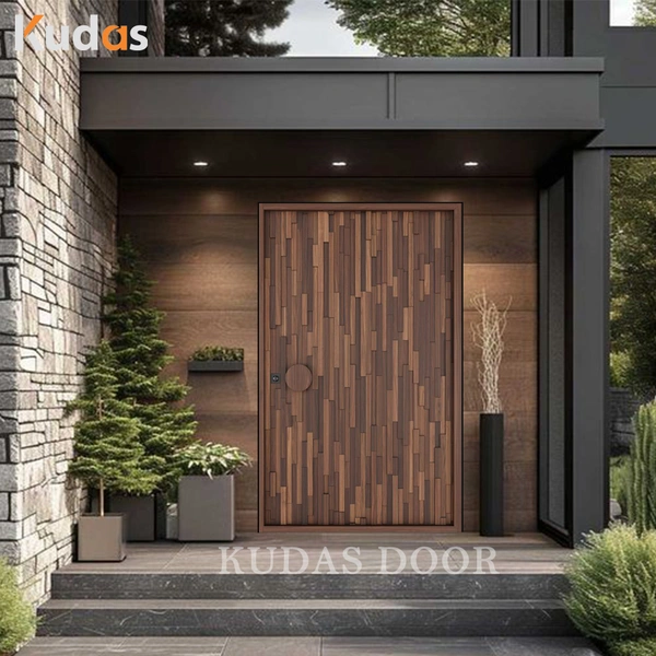 Front Luxury Exterior Mahogany Wood Doors Main Entrance Wooden Door