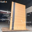 Exterior Front Main Entry Solid Core Design Swing Wooden Doors