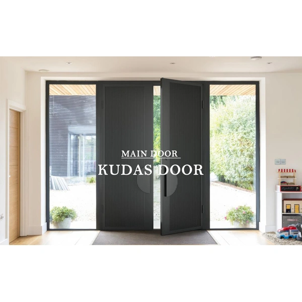 Customized Luxury Exterior Modern Villa Entry Wooden Front Pivot Entrance Door